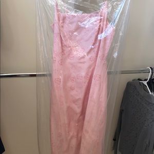 Prom formal pink dress